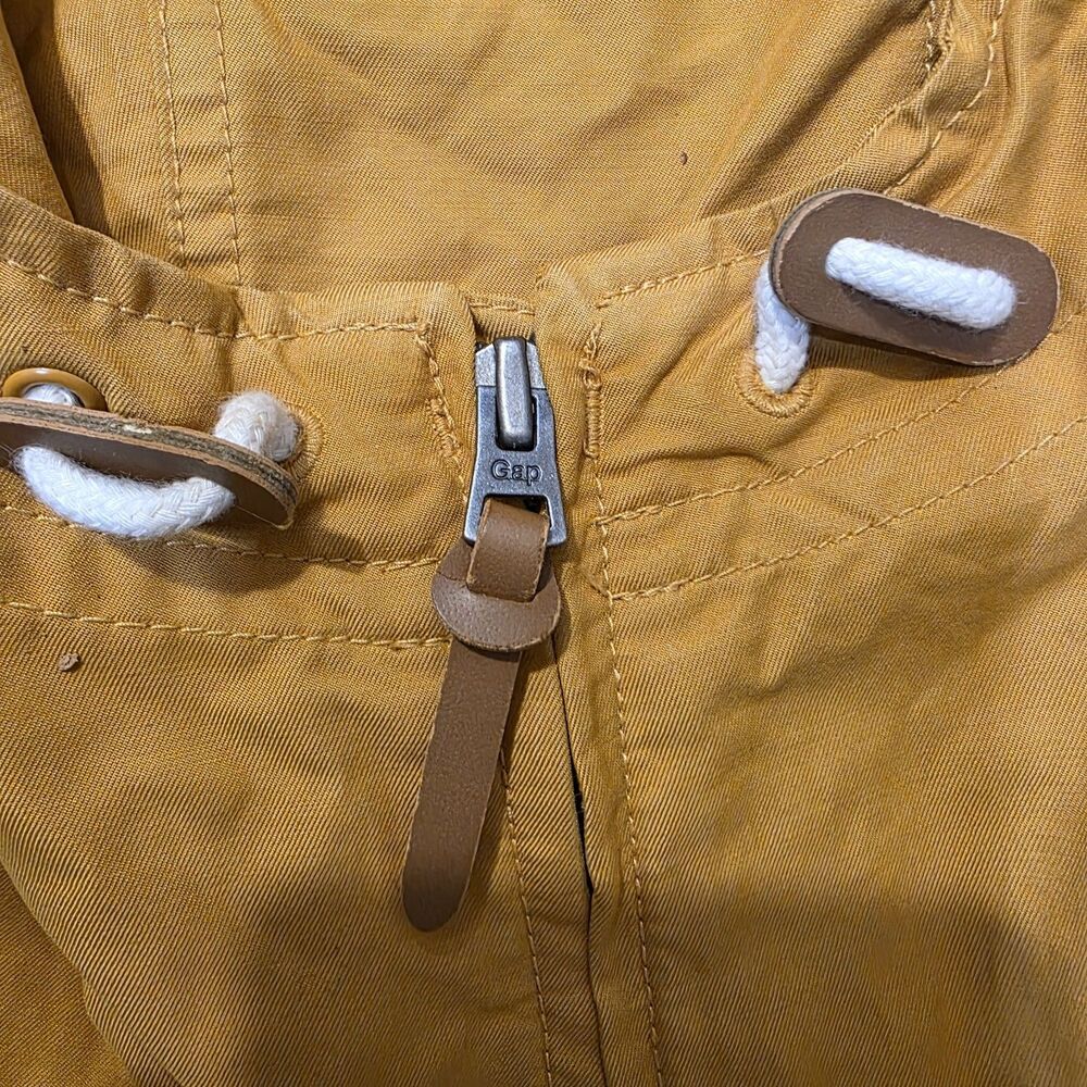 Vintage Gap Jacket Mens Small Yellow 1990s Zip Up - Picture 5 of 9